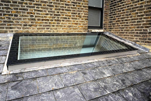 500 x 3000 mm Frameless Skylight for Pitched Roof - Triple Glazed.