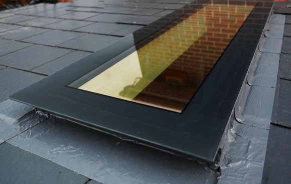 800 x 2500 mm Frameless Skylight for Pitched Roof - Triple Glazed.