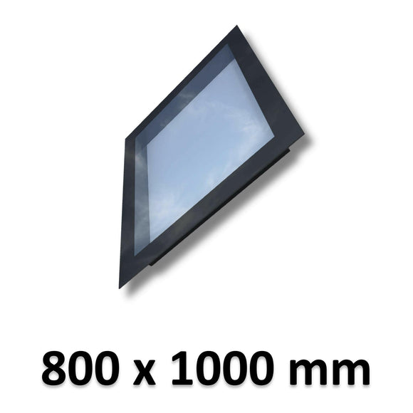 800 x 1000 mm Frameless Skylight for Pitched Roof - Triple Glazed.