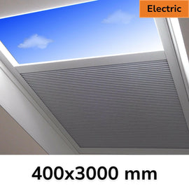 400 x 3000 mm Electric Blinds for Flat / Pitched Roof Skylights & Roof Lanterns.
