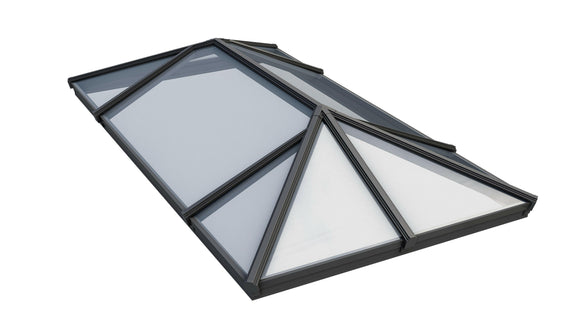 1750 x 2250 mm Korniche Style #8 Aluminium Roof Lantern.