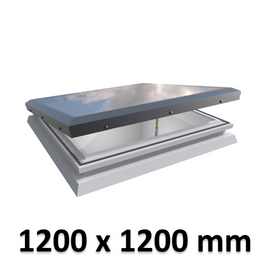 1200 x 1200 mm Brett Martin Manual Opening Skylight for Flat Roof.