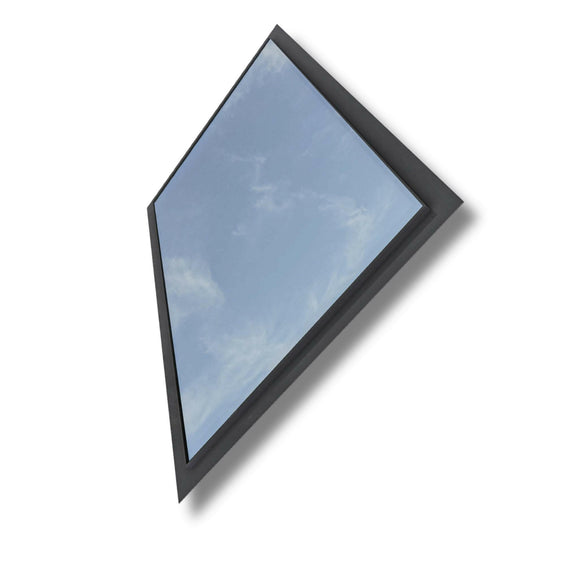 1200 x 2500 mm Frameless Skylight for Pitched Roof - Triple Glazed.