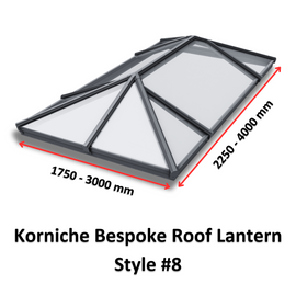 Korniche Bespoke Aluminium Roof Lantern Style #8.