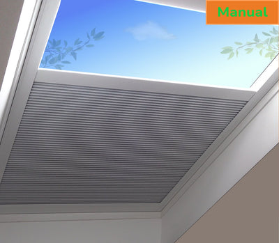 Manual Blinds for Flat & Pitched Roof Skylights.