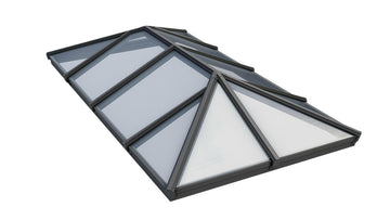 1000 x 4500 mm Korniche Style #7 Aluminium Roof Lantern.