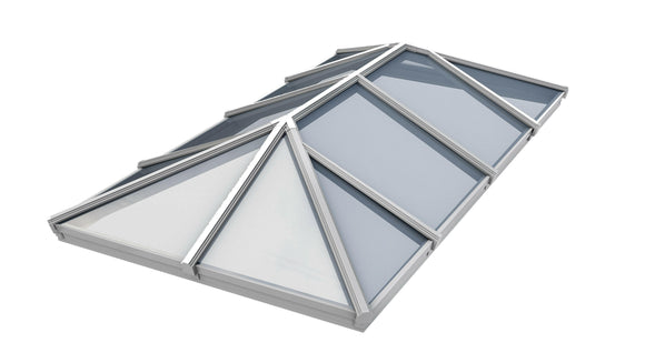 1000 x 3000 mm Korniche Style #7 Aluminium Roof Lantern.