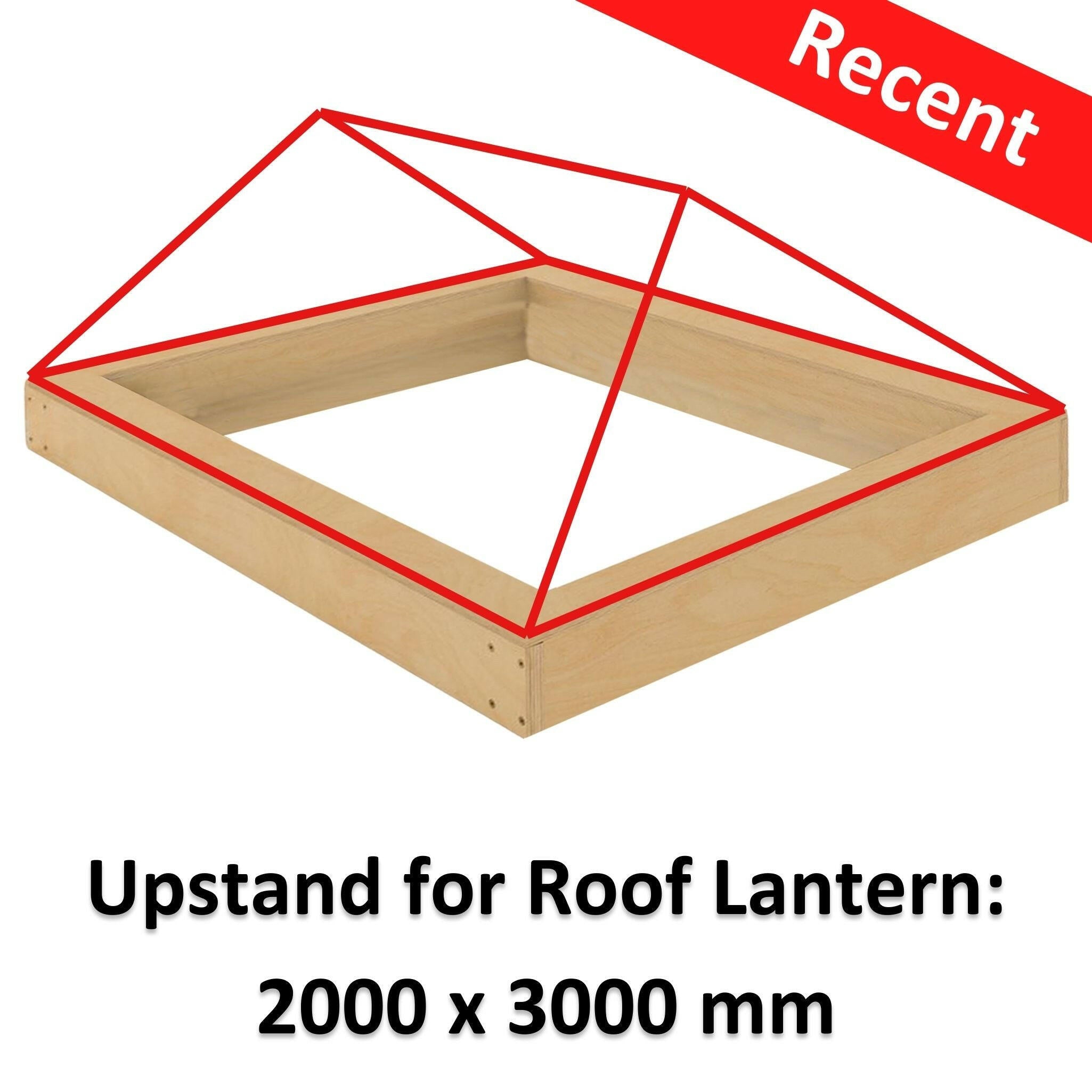 2000 x 3000 mm WBP Insulated Upstand for Roof Lanterns.