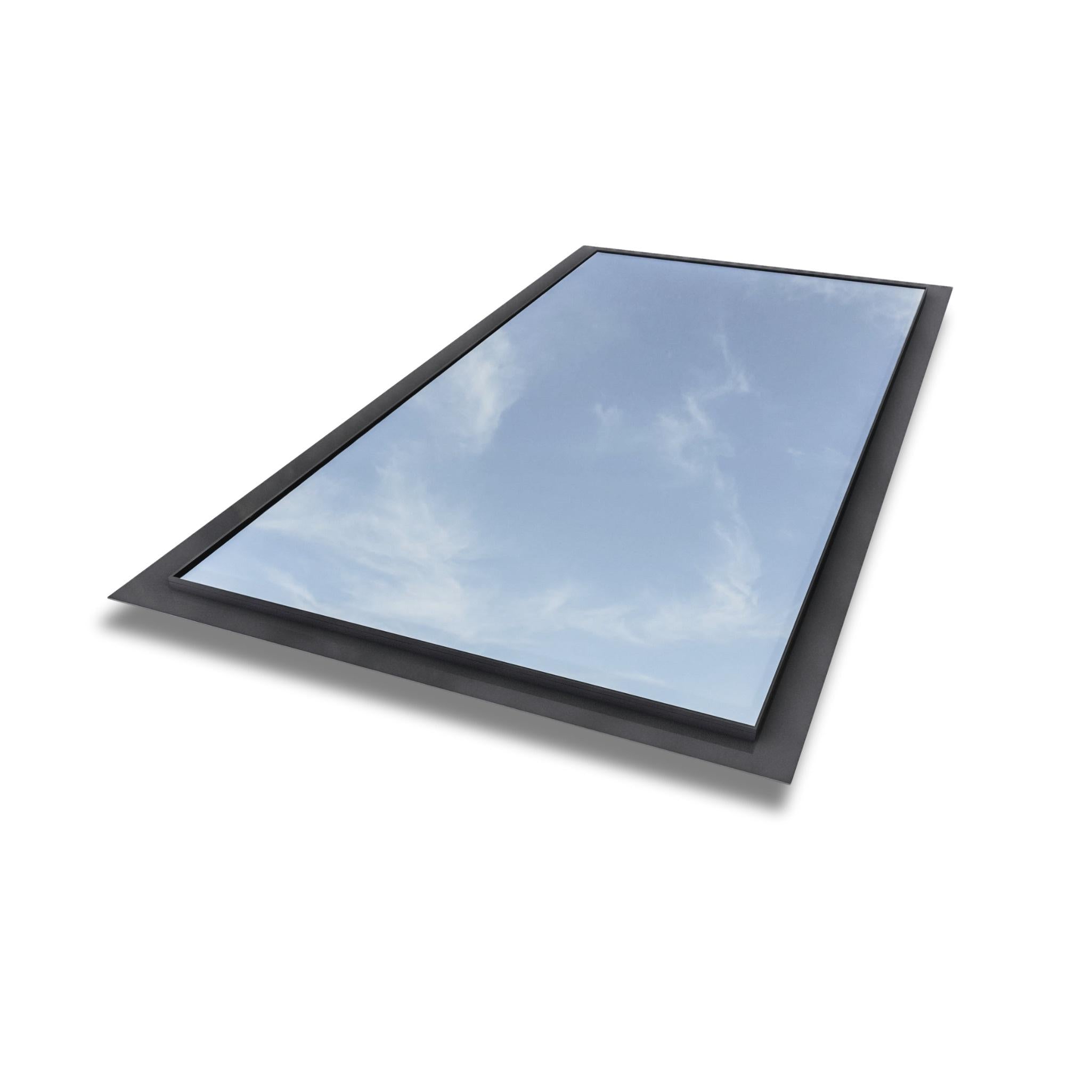 1500 x 3000 mm Frameless Skylight for Flat Roof - Triple Glazed