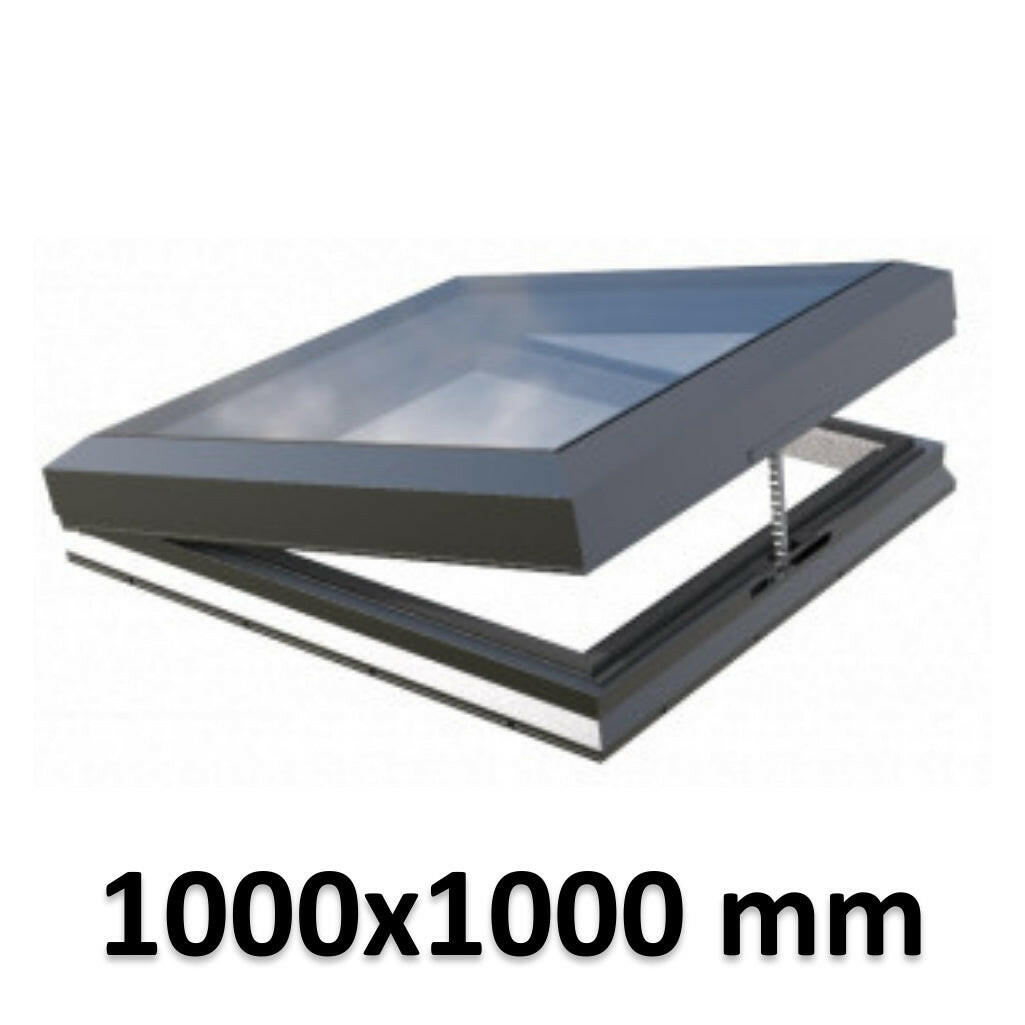 1000 x 1000 mm Electric Opening Glass Link Skylight | Premium Range.