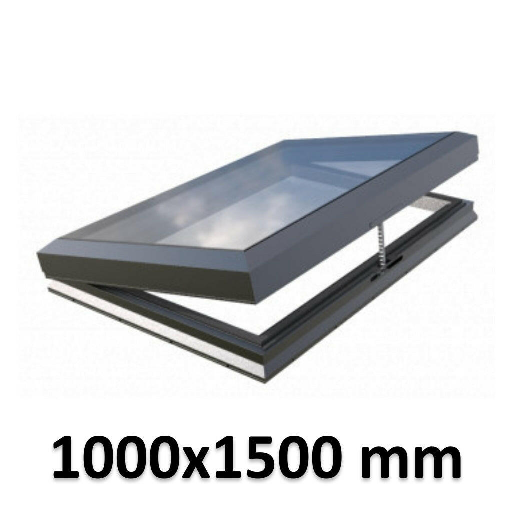 1000 x 1500 mm Electric Opening Glass Link Skylight | Premium Range.