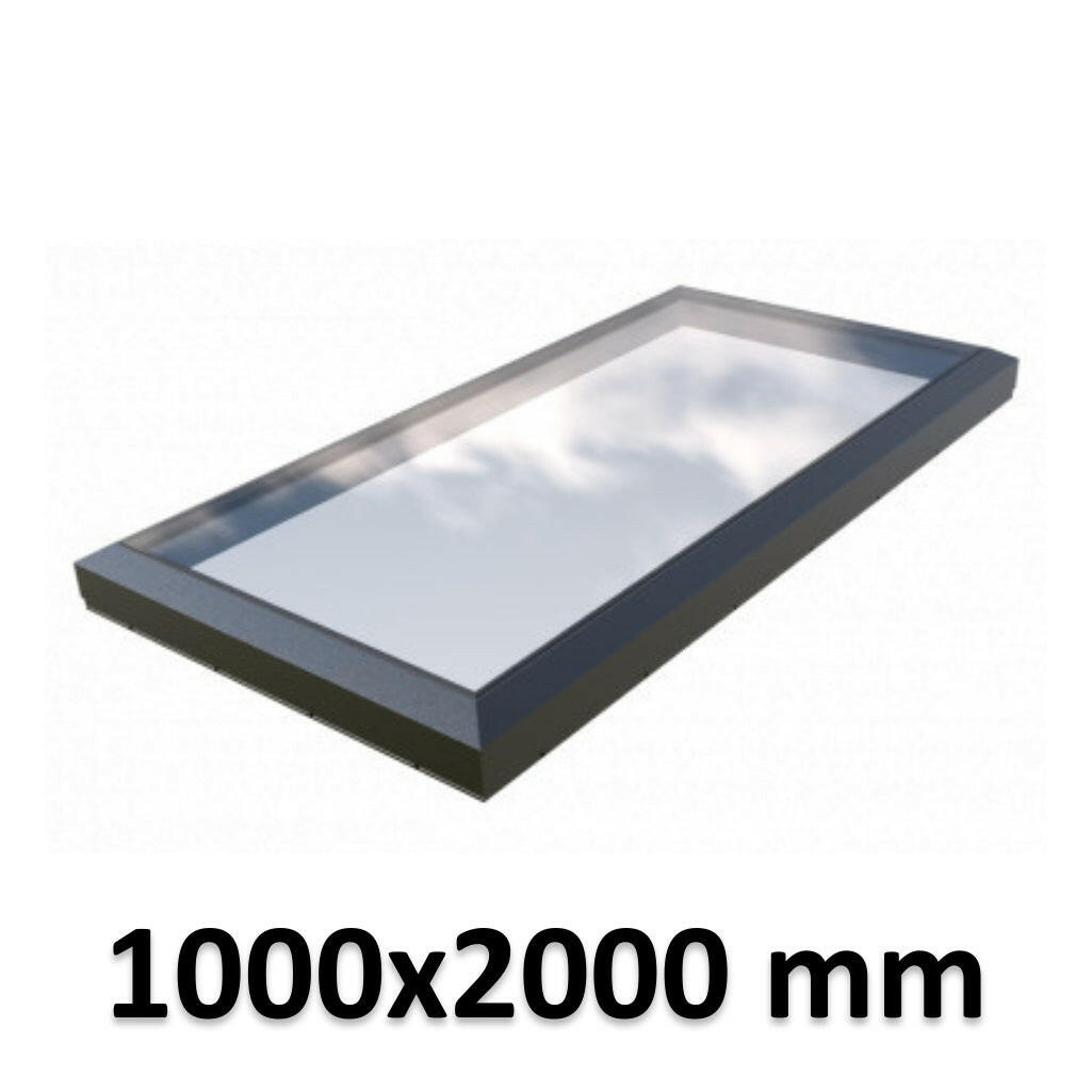 1000 x 2000 mm Fixed Glass Link Skylight | Premium Range.