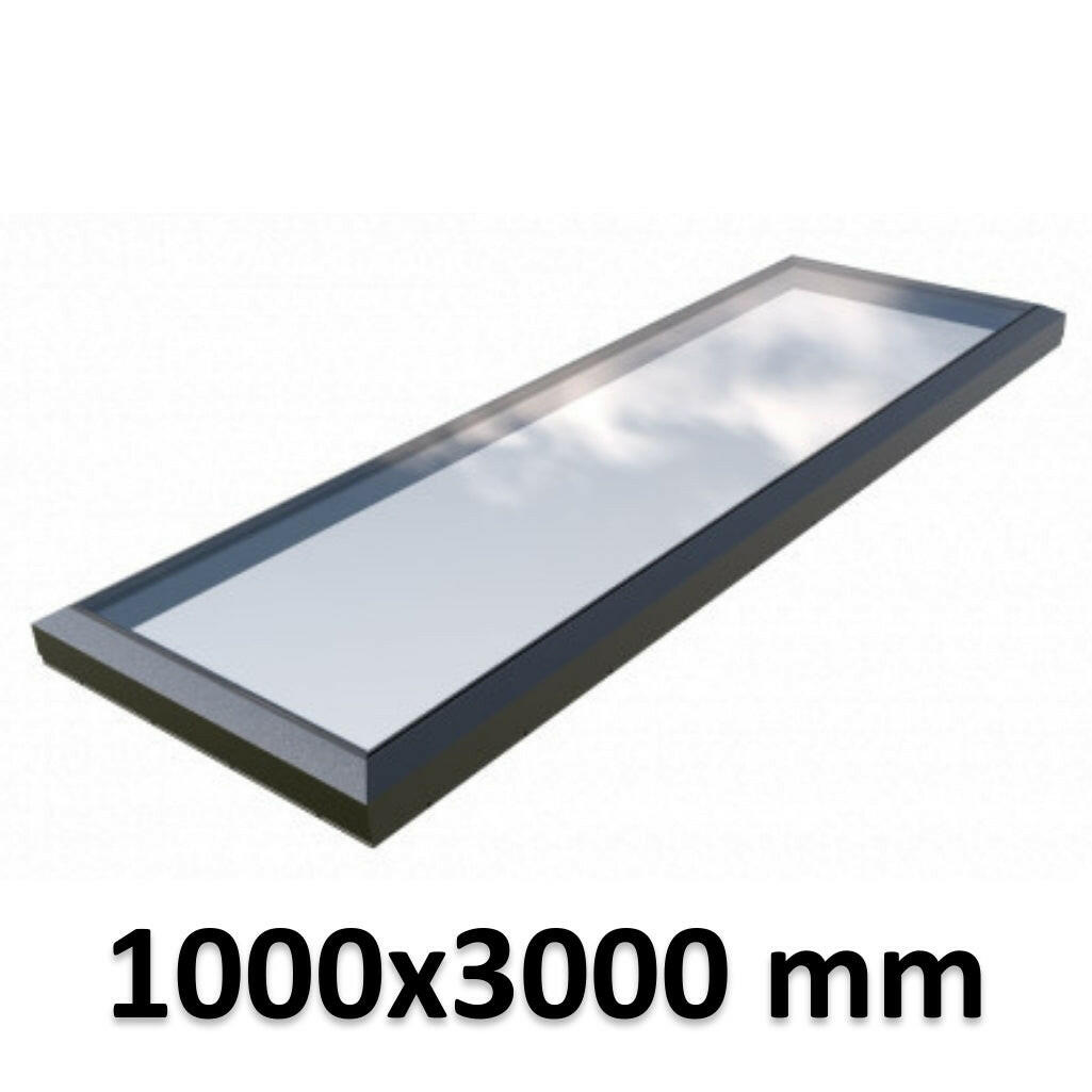 1000 x 3000 mm Fixed Glass Link Skylight | Premium Range.