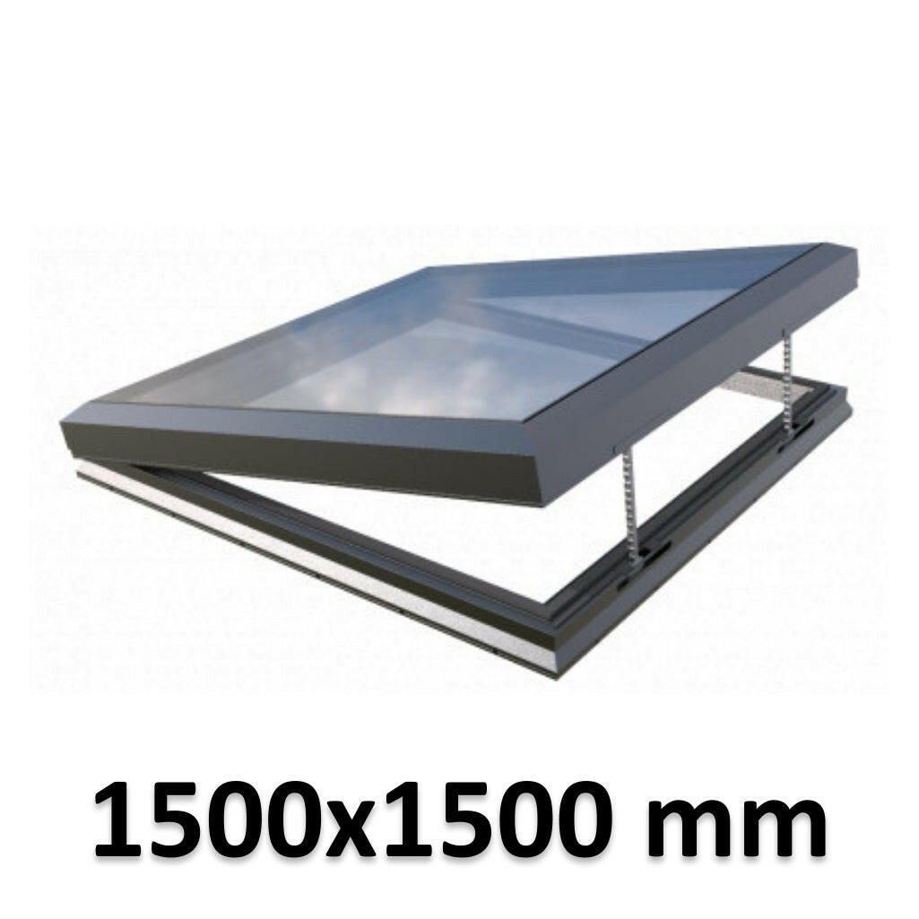 1500 x 1500 mm Electric Opening Glass Link Skylight | Premium Range.