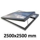2500 x 2500 mm Electric Opening Glass Link Modular Skylight | 1 Fixed 1 Opening.