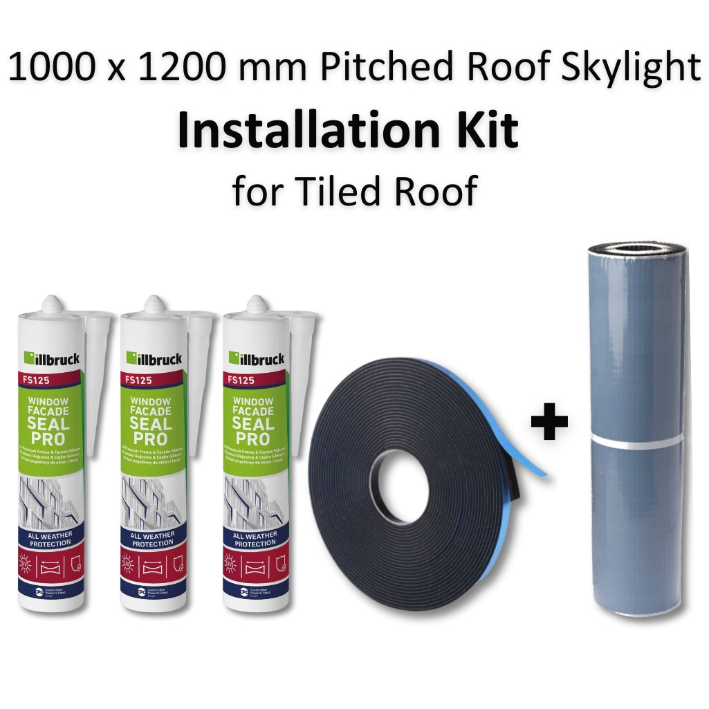 1000 x 1200 mm Pitched Roof Skylight (Tiled Roof) Installation Kit