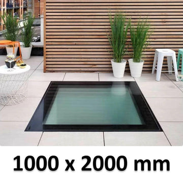 1000 x 2000 mm Framed Walk-on Skylight.