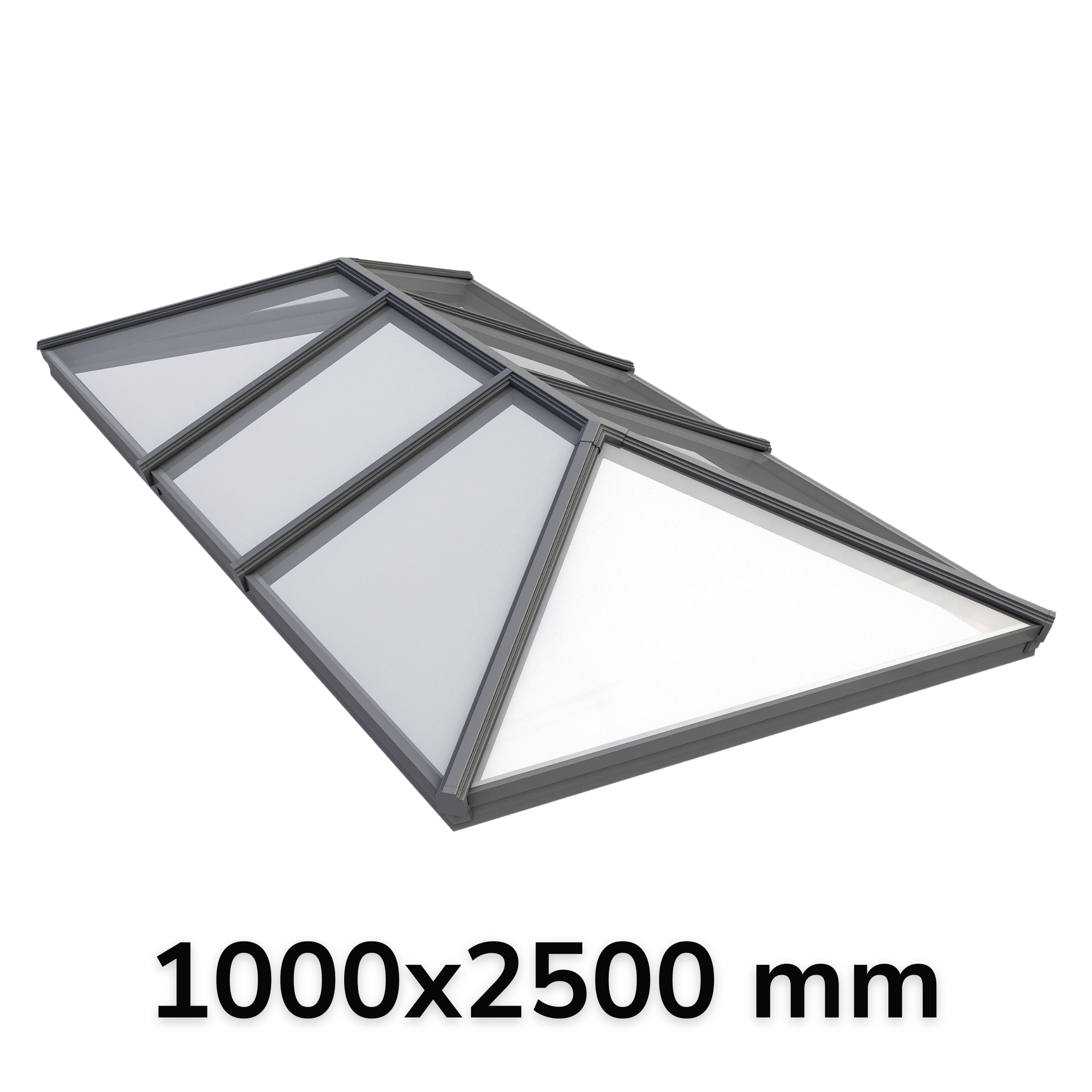 1000 x 2500 mm Korniche Style #3 Aluminium Roof Lantern