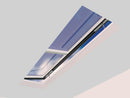 1000 x 3500 mm Electric Opening Glass Link Modular Skylight | 0 Fixed 1 Opening.