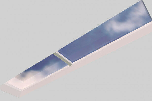 1000 x 5000 mm Fixed Glass Link Modular Skylight | 2 Fixed 0 Opening.