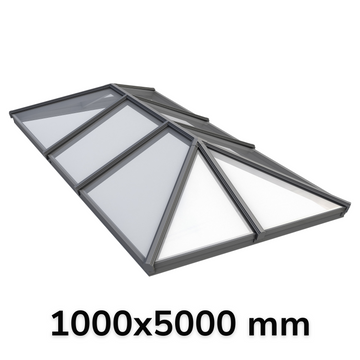 1000 x 5000 mm Korniche Style #5 Aluminium Roof Lantern.