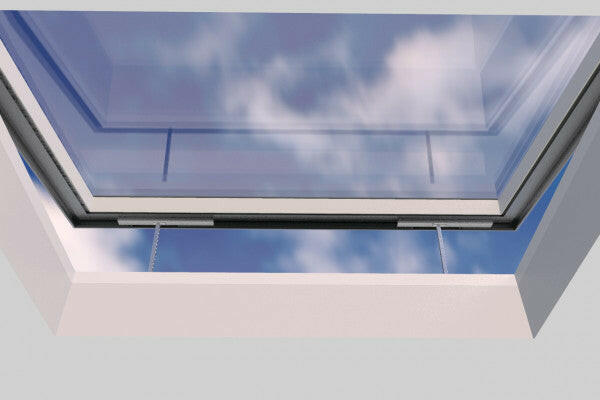 1500 x 2000 mm Electric Opening Glass Link Skylight | Premium Range.