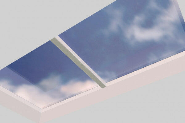 1500 x 3000 mm Fixed Glass Link Modular Skylight | 1 Fixed 0 Opening.