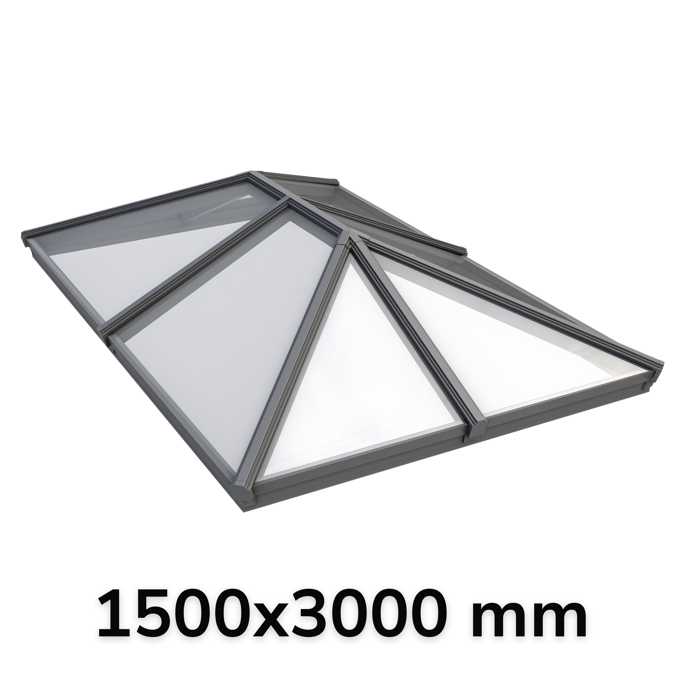 1500 x 3000 mm Korniche Style #4 Aluminium Roof Lantern