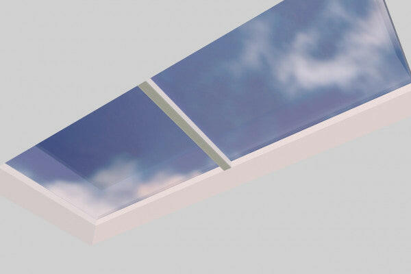 1500 x 3500 mm Fixed Glass Link Modular Skylight | 1 Fixed 0 Opening.