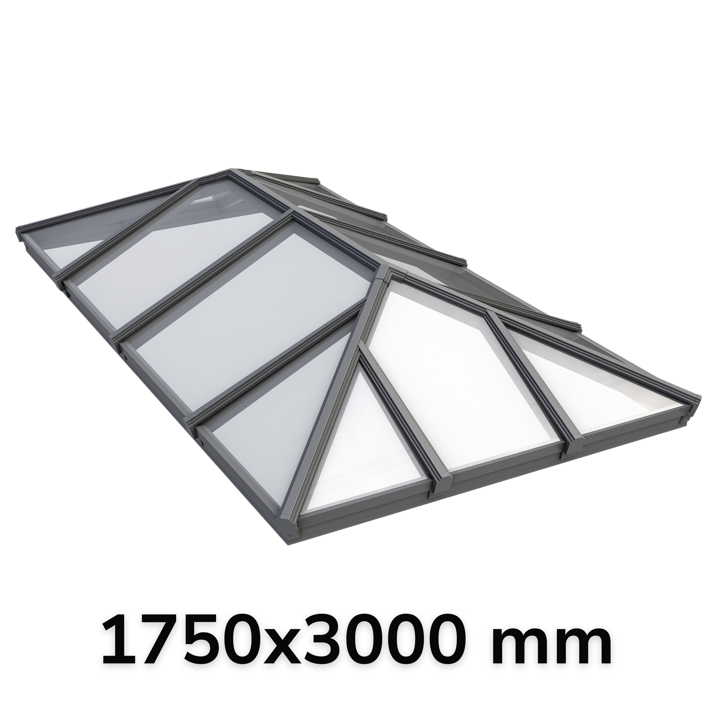 1750 x 3000 mm Korniche Style #9 Aluminium Roof Lantern