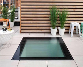 400 x 400 mm Framed Walk-on Skylight.