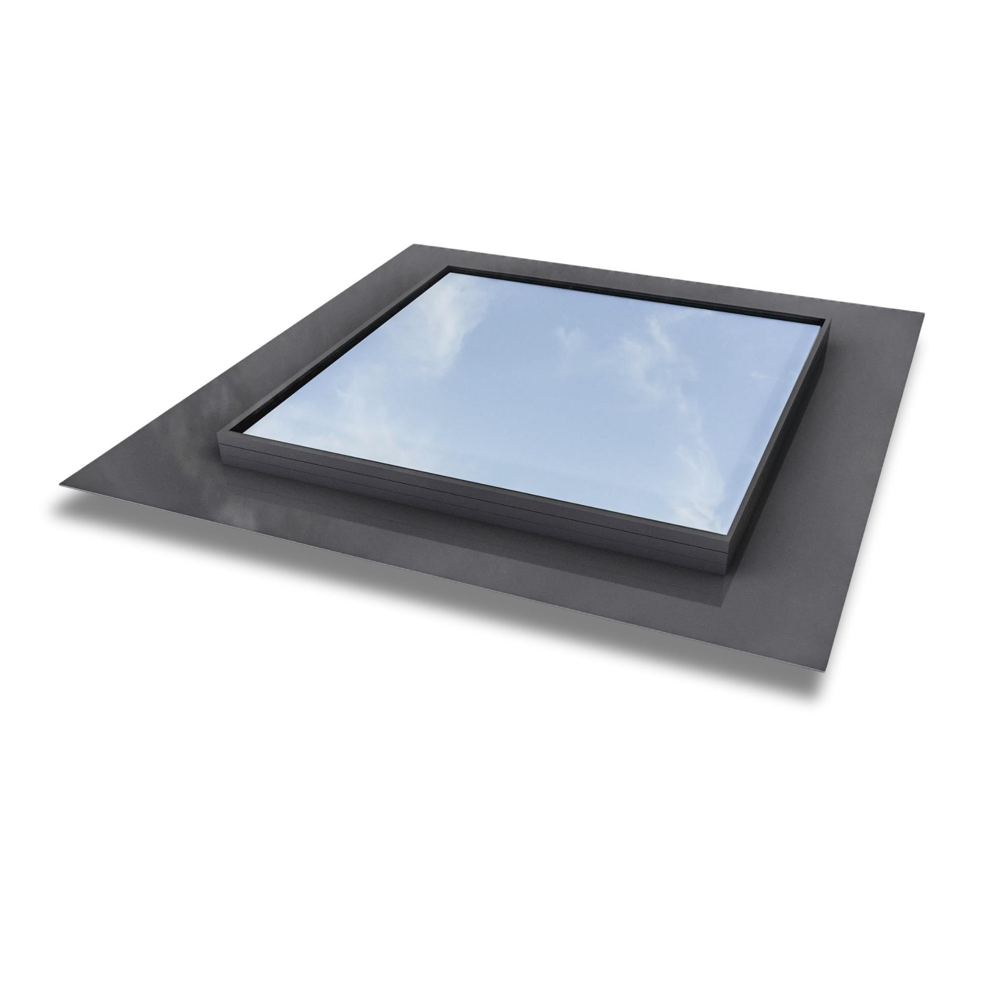 500 x 500 mm Frameless Skylight for Flat Roof - Triple Glazed