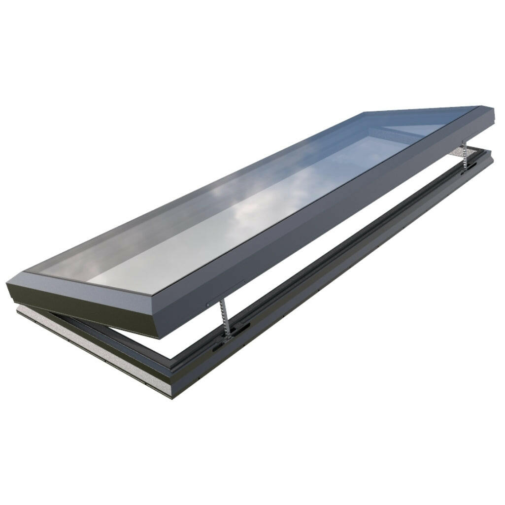 1000 x 3000 mm Electric Opening Glass Link Skylight | Premium Range.