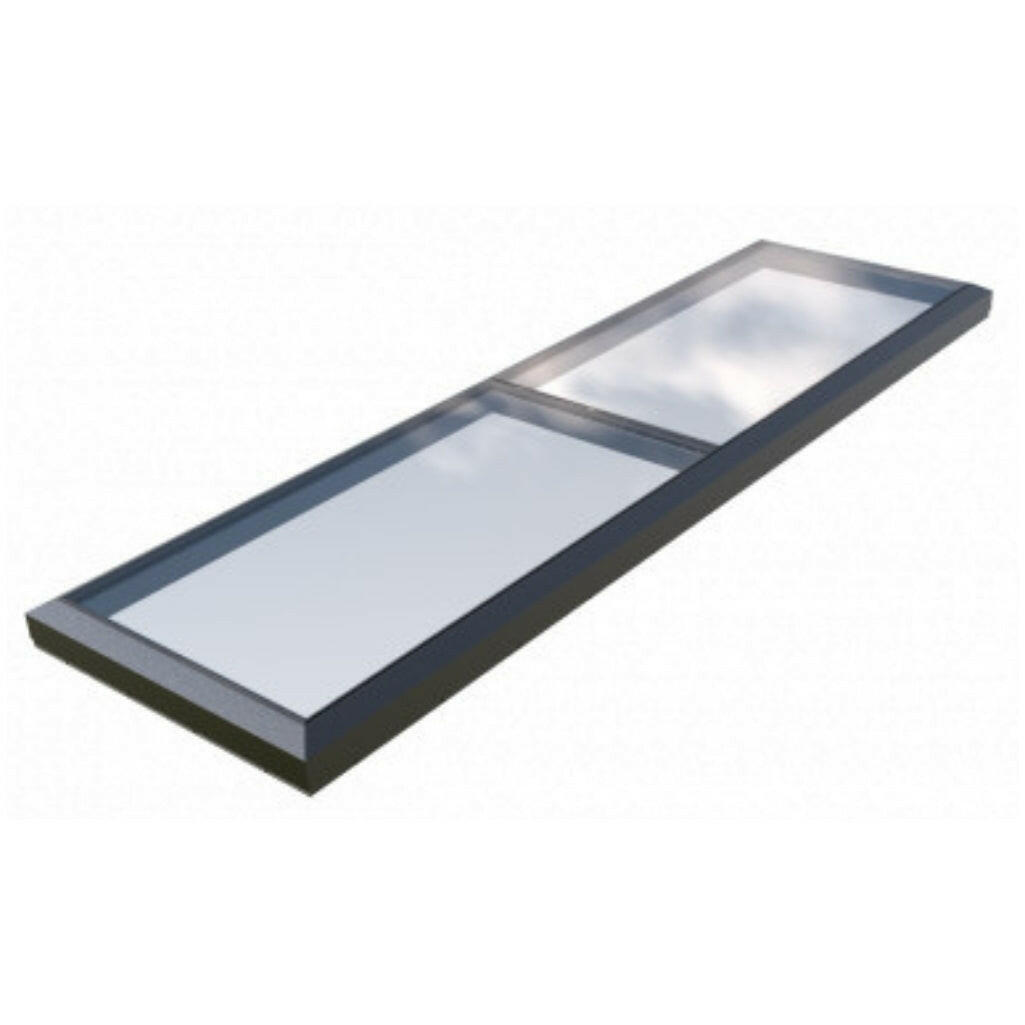 1000 x 3500 mm Fixed Glass Link Modular Skylight | 1 Fixed 0 Opening.