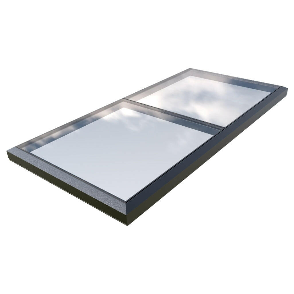 1500 x 3000 mm Fixed Glass Link Modular Skylight | 1 Fixed 0 Opening.