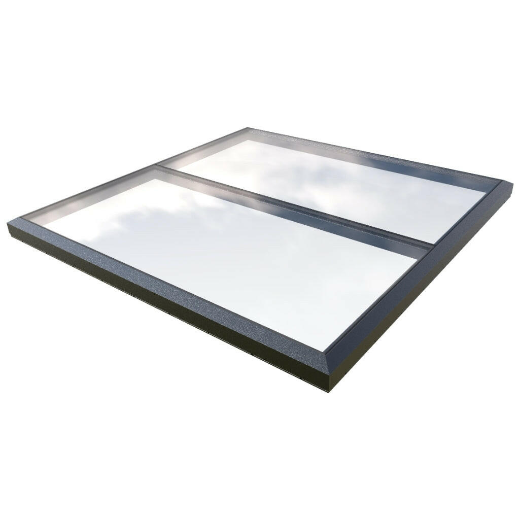 2000 x 2000 mm Fixed Glass Link Modular Skylight | 1 Fixed 0 Opening.