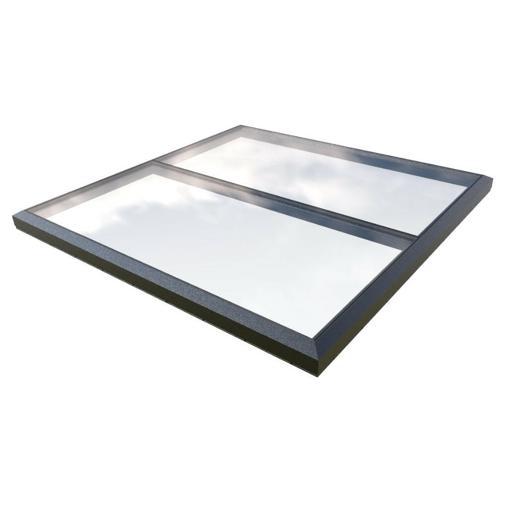 2500 x 2500 mm Fixed Glass Link Modular Skylight | 1 Fixed 0 Opening.