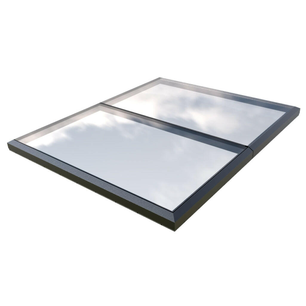 2500 x 3000 mm Fixed Glass Link Modular Skylight | 2 Fixed 0 Opening.