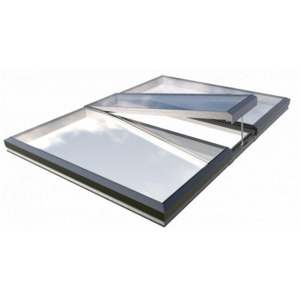 2500 x 3500 mm Electric Opening Glass Link Modular Skylight | 2 Fixed 1 Opening.