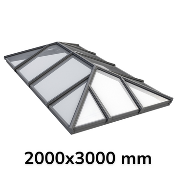 2000 x 3000 mm Korniche Style #9 Aluminium Roof Lantern.