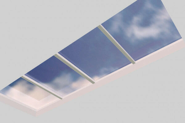 2000 x 6000 mm Fixed Glass Link Modular Skylight | 2 Fixed 0 Opening.