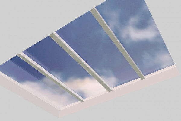 2500 x 3500 mm Fixed Glass Link Modular Skylight | 2 Fixed 0 Opening.