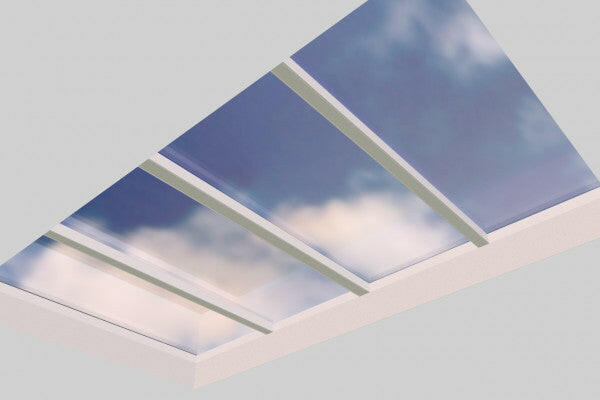 2500 x 4000 mm Fixed Glass Link Modular Skylight | 2 Fixed 0 Opening.