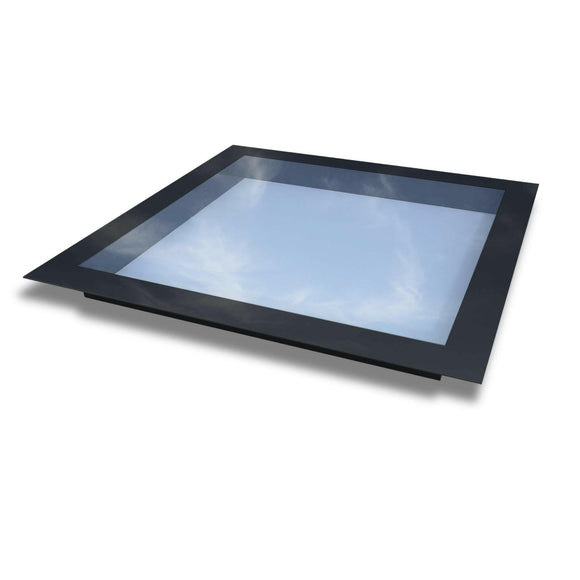 1000 x 1000 mm Frameless Skylight for Flat Roof - Triple Glazed.