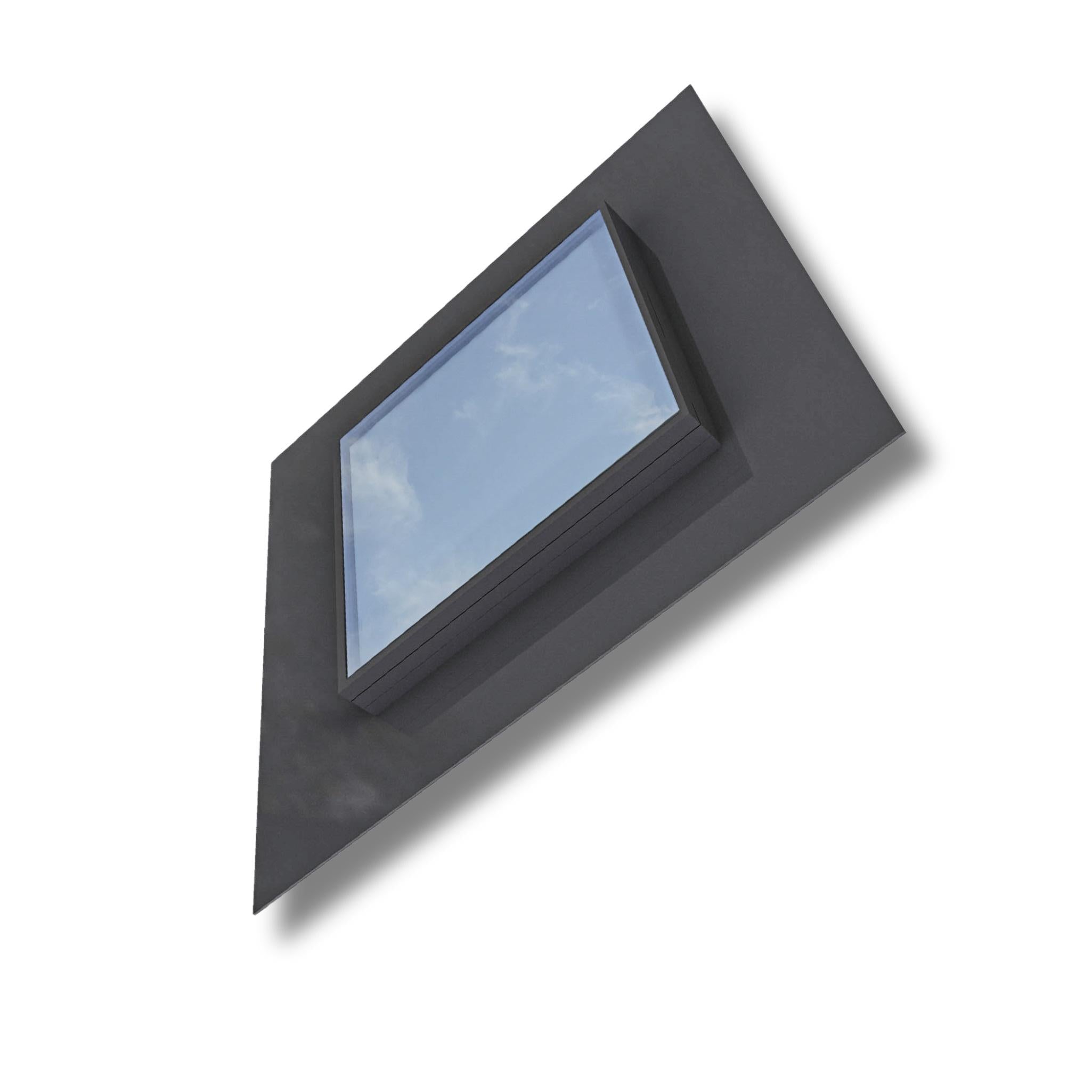 300 x 300 mm Frameless Skylight for Pitched Roof - Triple Glazed.