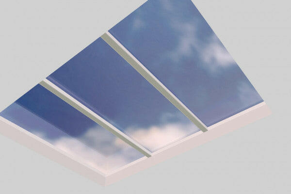 3000 x 4000 mm Fixed Glass Link Modular Skylight | 3 Fixed 0 Opening.