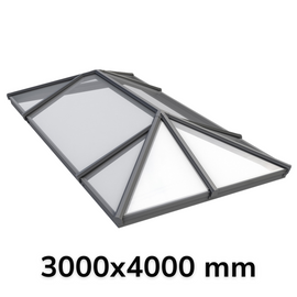 3000 x 4000 mm Korniche Style #8 Aluminium Roof Lantern.