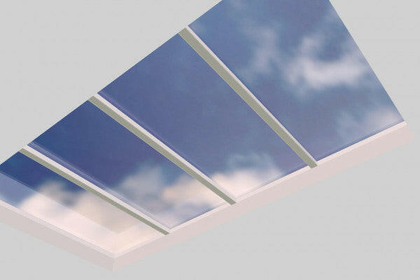 3000 x 5500 mm Fixed Glass Link Modular Skylight | 4 Fixed 0 Opening.