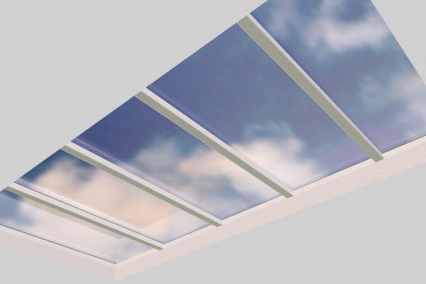 3000 x 6000 mm Fixed Glass Link Modular Skylight | 5 Fixed 0 Opening.