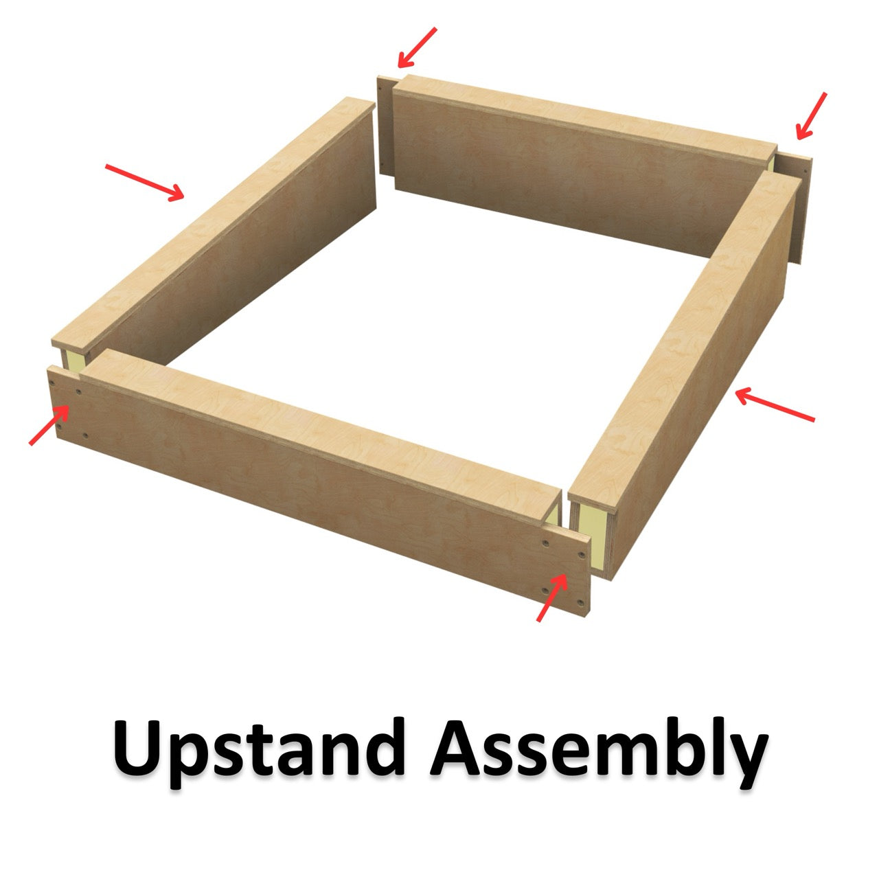 1000 x 1000 mm Insulated Upstand for Flat Roof